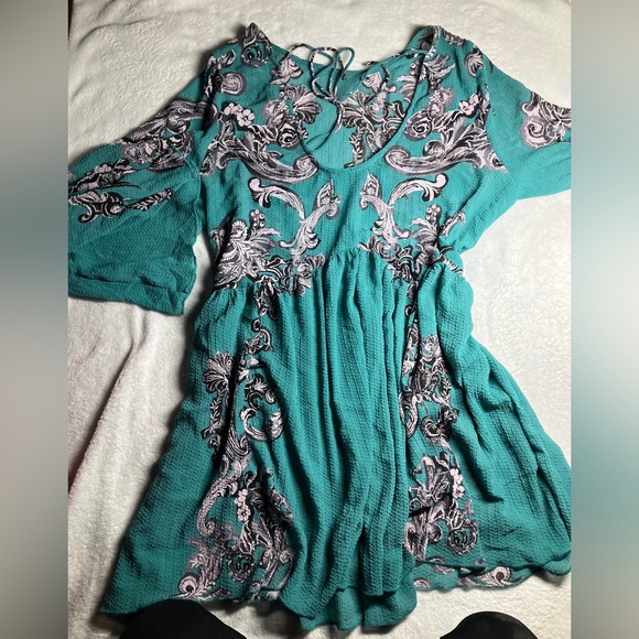 Women’s Free People Dress Boho Gypsy Size Medium - Picture 7 of 7